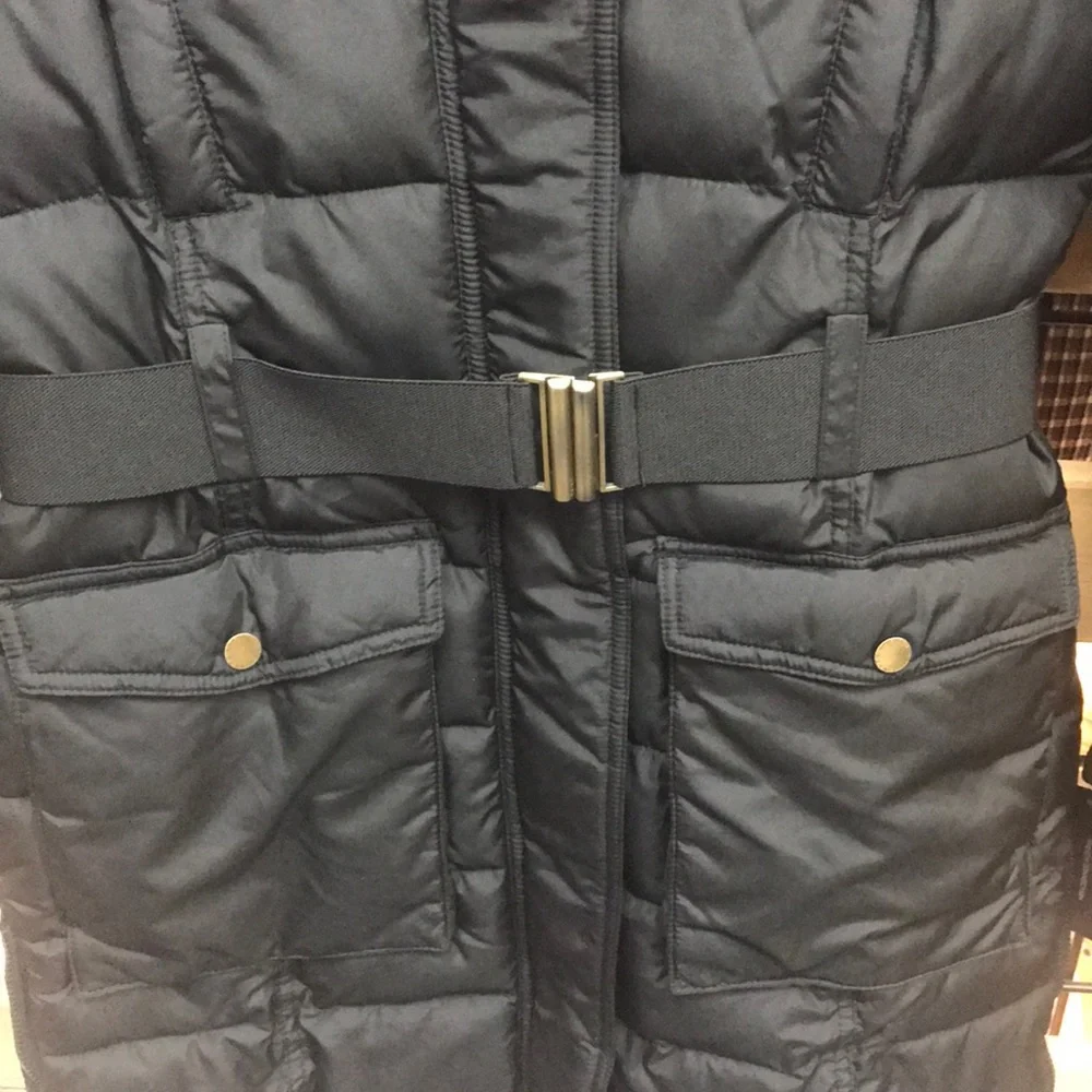 NWT,French Connection,Faux Fur Hoodie Puffer Jacket - Picture 12 of 17